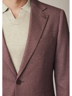 Lancerto Marynarka Glorenza MA131225000013 Bordowy Slim Fit