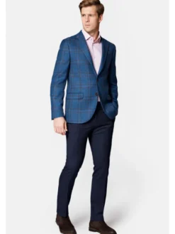 Lancerto Marynarka Imatra MA099223000001 Granatowy Slim Fit