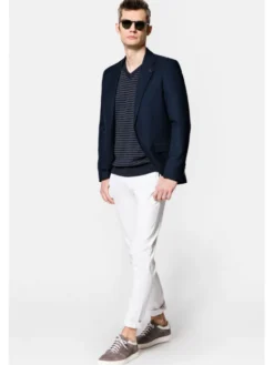 Lancerto Marynarka Imperia MA131123000005.GRANAT Granatowy Slim Fit