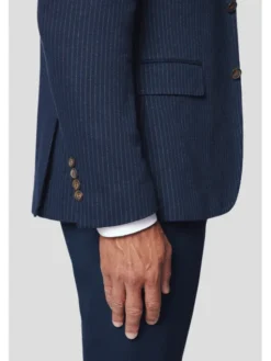Lancerto Marynarka Lecce MA131224000014 Granatowy Slim Fit