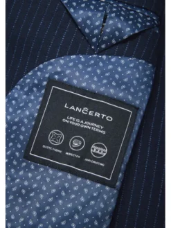 Lancerto Marynarka Lecce MA131224000014 Granatowy Slim Fit