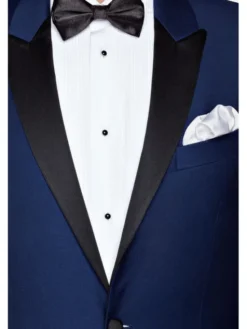 Lancerto Marynarka Lincoln MA0012132010083 Granatowy Slim Fit