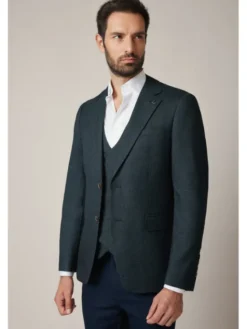 Lancerto Marynarka Lovere MA131225000003 Zielony Slim Fit