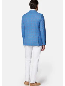 Lancerto Marynarka Lubbock MA073124000005 Niebieski Slim Fit