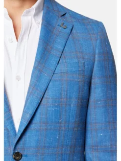 Lancerto Marynarka Lubbock MA073124000005 Niebieski Slim Fit