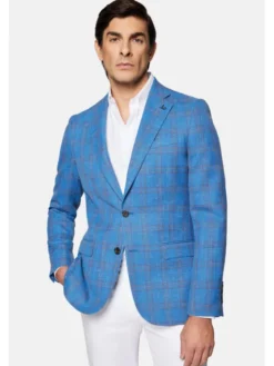 Lancerto Marynarka Lubbock MA073124000005 Niebieski Slim Fit
