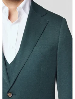 Lancerto Marynarka Macomer MA131125000003 Zielony Slim Fit