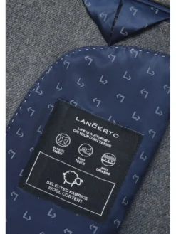 Lancerto Marynarka Mesa MA073224000007 Szary Slim Fit