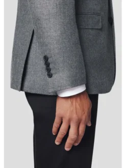 Lancerto Marynarka Mesa MA073224000007 Szary Slim Fit