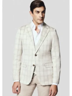 Lancerto Marynarka Milazzo MA131125000015 Beżowy Slim Fit