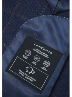 Lancerto Marynarka Modesto MA073224000008 Granatowy Slim Fit