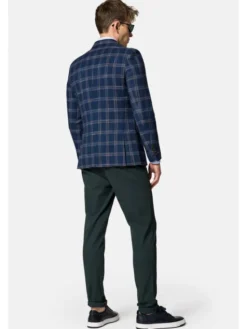 Lancerto Marynarka Nebraska MA131123000018 Granatowy Slim Fit