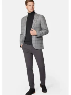 Lancerto Marynarka Odense MA099223000002 Szary Slim Fit