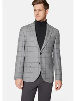 Lancerto Marynarka Odense MA099223000002 Szary Slim Fit