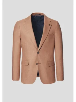 Lancerto Marynarka Oliena MA131125000014 Brązowy Slim Fit
