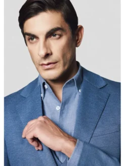 Lancerto Marynarka Orosei MA131125000011 Granatowy Slim Fit