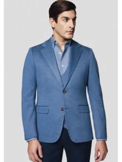 Lancerto Marynarka Orosei MA131125000011 Granatowy Slim Fit