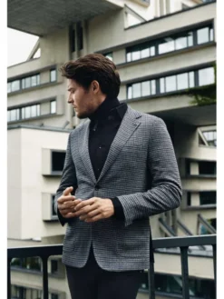 Lancerto Marynarka Palmerstone MA131223000012 Szary Slim Fit