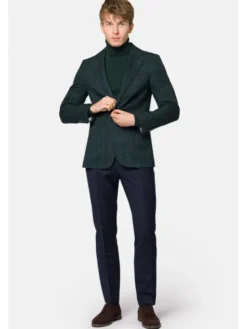 Lancerto Marynarka Rochefort MA131223000004 Zielony Slim Fit