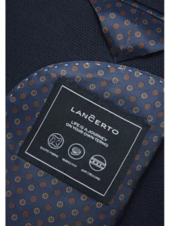 Lancerto Marynarka Sezze MA131224000006 Granatowy Slim Fit