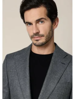Lancerto Marynarka Tenda MA073225000014 Szary Slim Fit