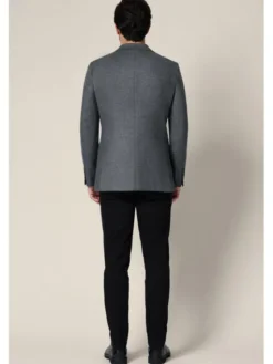 Lancerto Marynarka Tenda MA073225000014 Szary Slim Fit