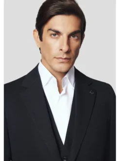 Lancerto Marynarka Terlizzi MA131224000007 Czarny Slim Fit