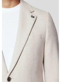 Lancerto Marynarka Torino MA131224000011 Beżowy Slim Fit