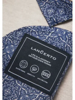 Lancerto Marynarka Torino MA131224000011 Beżowy Slim Fit