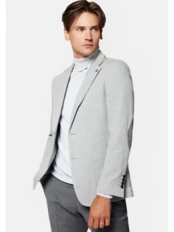 Lancerto Marynarka Tortosa MA131223000005 Szary Slim Fit