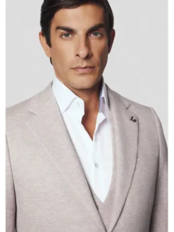 Lancerto Marynarka Valdena MA131224000010 Beżowy Slim Fit