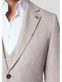 Lancerto Marynarka Valdena MA131224000010 Beżowy Slim Fit