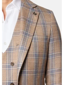 Lancerto Marynarka Vinton MA131124000018 Beżowy Slim Fit