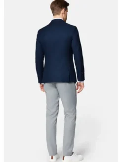 Lancerto Marynarka Yakima MA131124000002 Granatowy Slim Fit