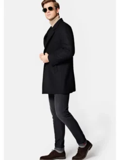 Lancerto Płaszcz wełniany Brekstad PC073223000013 Czarny Regular Fit