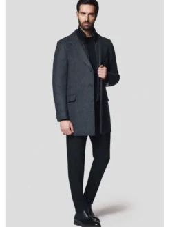 Lancerto Płaszcz zimowy Ebikon KU073224000006 Szary Regular Fit