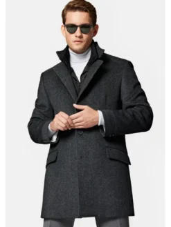 Lancerto Płaszcz zimowy Vasco PC073223000004 Szary Regular Fit
