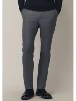 Lancerto Spodnie materiałowe Gennaro SP131225000001 Szary Slim Fit