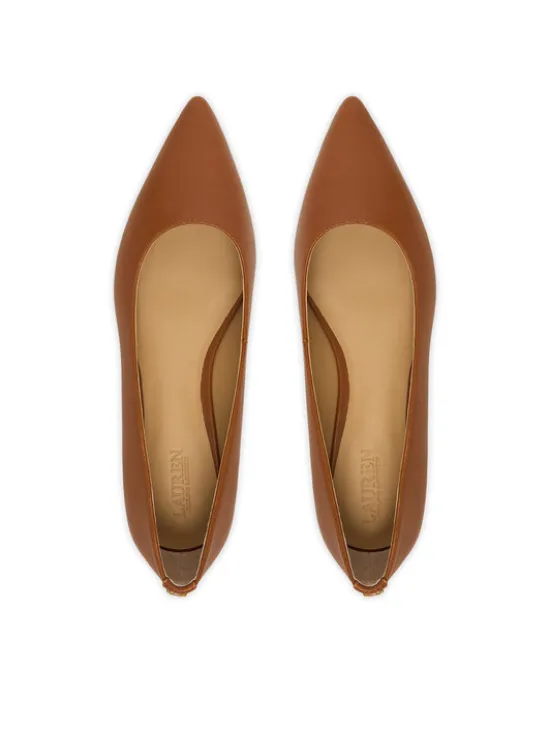LAUREN RALPH LAUREN Baleriny Londyn 802P09039002 Brązowy