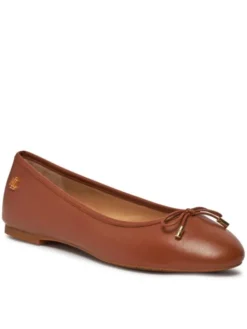 LAUREN RALPH LAUREN Baleriny 802940603002 Brązowy