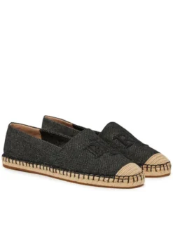 LAUREN RALPH LAUREN Espadryle Cameryn 802962171005 Czarny