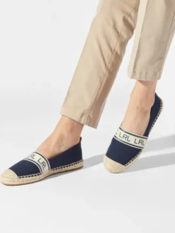 LAUREN RALPH LAUREN Espadryle Caylee II 802891448001 Granatowy