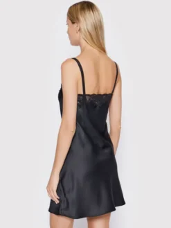 LAUREN RALPH LAUREN Koszula nocna ILN31684 Czarny Regular Fit