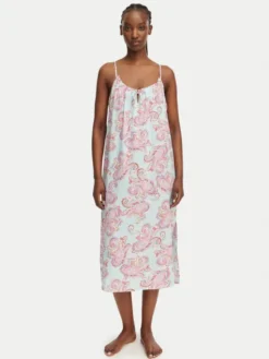 LAUREN RALPH LAUREN Koszula nocna ILN02506 Niebieski jasny Relaxed Fit
