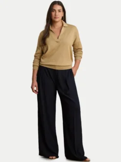 LAUREN RALPH LAUREN Sweter 200P14056004 Beżowy Regular Fit