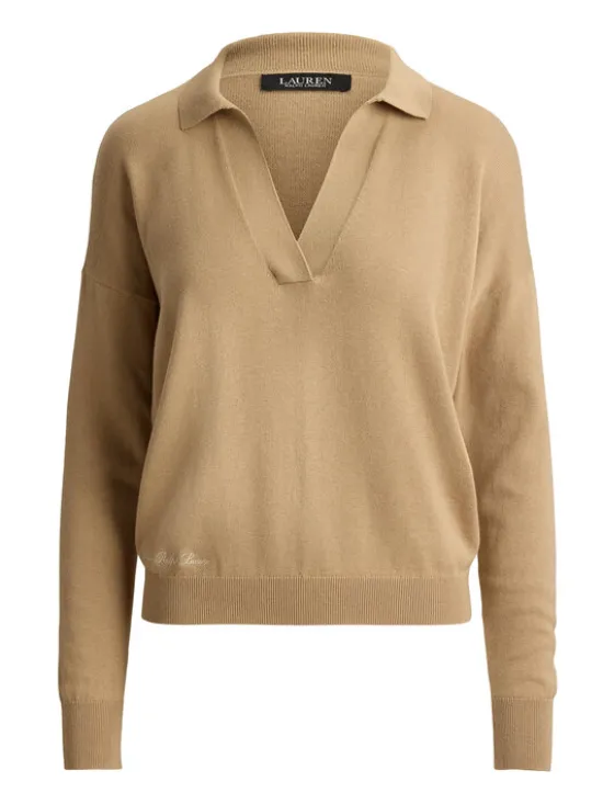 LAUREN RALPH LAUREN Sweter 200P14056004 Beżowy Regular Fit