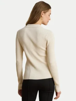 LAUREN RALPH LAUREN Sweter 200P03459003 Kremowy Slim Fit