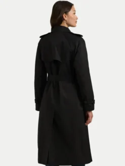 LAUREN RALPH LAUREN Trencz 297951259001 Czarny Straight Fit