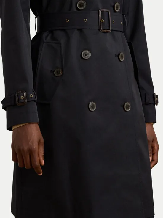 LAUREN RALPH LAUREN Trencz 297967122003 Granatowy Regular Fit