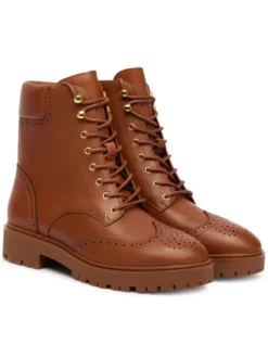 LAUREN RALPH LAUREN Trzewiki Alysn 802977885001 Brązowy